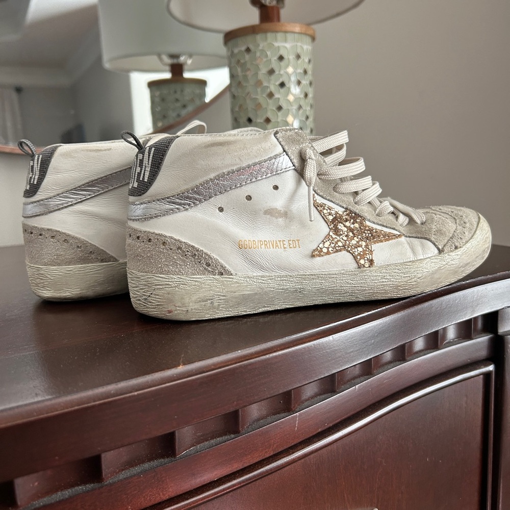 Golden Goose SSENSE Exclusive White Mid Star Sneakers